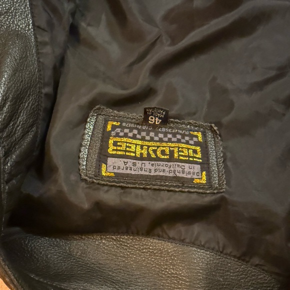 Black Leather Motorcycle Jacket - Picture 6 of 6